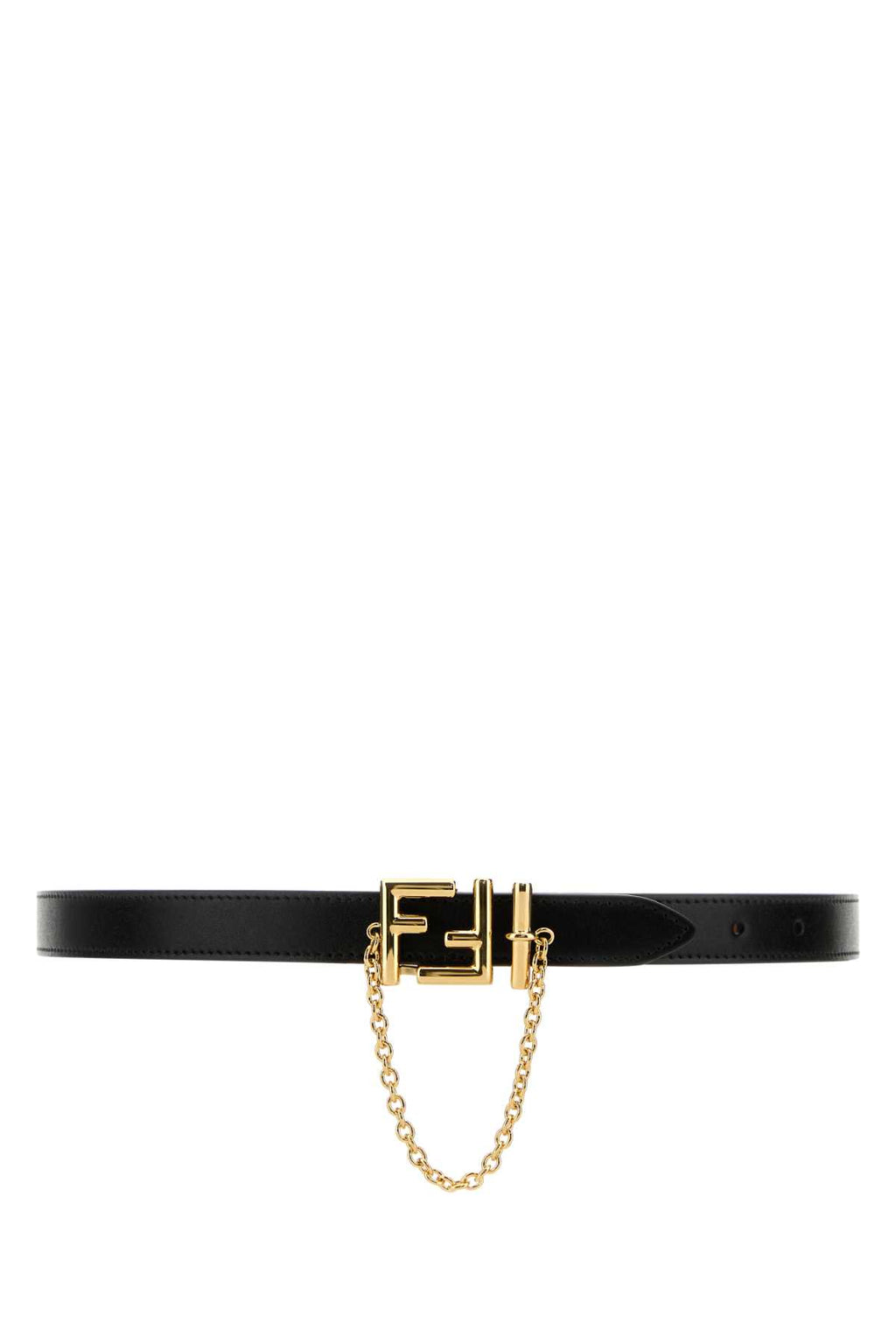 FENDI BELT 2 CM REVER VIT.LIBERTY For Women Exterior: 100% Calf Finishing: Golden metal