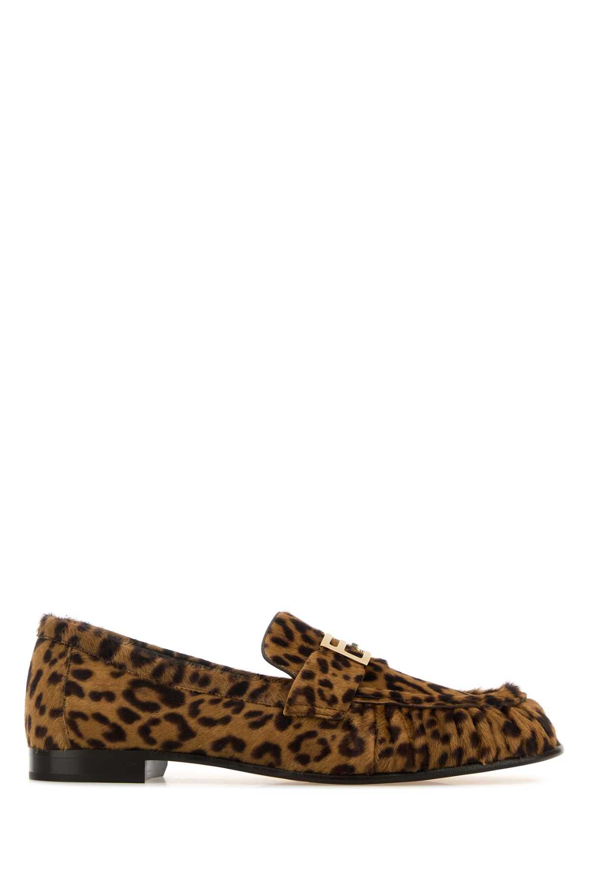 FENDI LOAFER CAVALLINO ST.LEOPARD For Women Exterior: 100% Leather Interior: 100% Leather Sole: Leather and Rubber