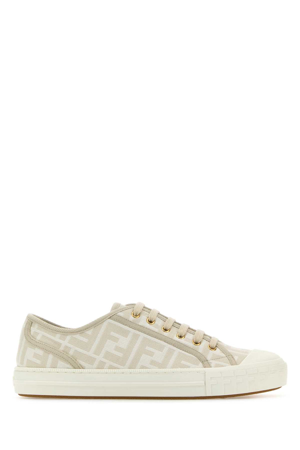 FENDI DOMINO TESSUTO JACQUARD FF For Women Exterior: 65% Nylon 35% Cotton Interior: 100% Fabric Sole: Rubber