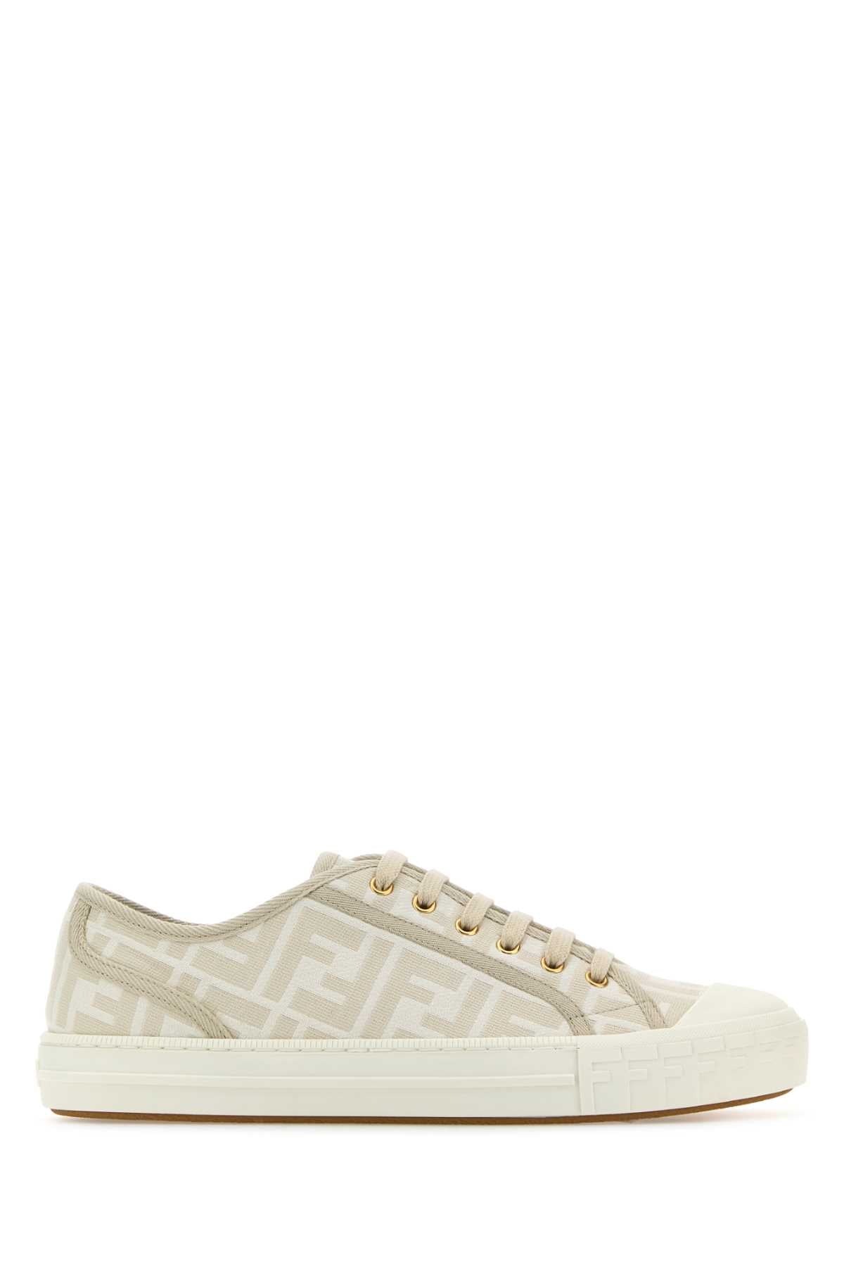 FENDI DOMINO TESSUTO JACQUARD FF For Women Exterior: 65% Nylon 35% Cotton Interior: 100% Fabric Sole: Rubber