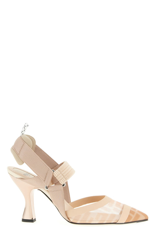 FENDI 'Colibri' slingback For Women 80%pa 20% CALF leather