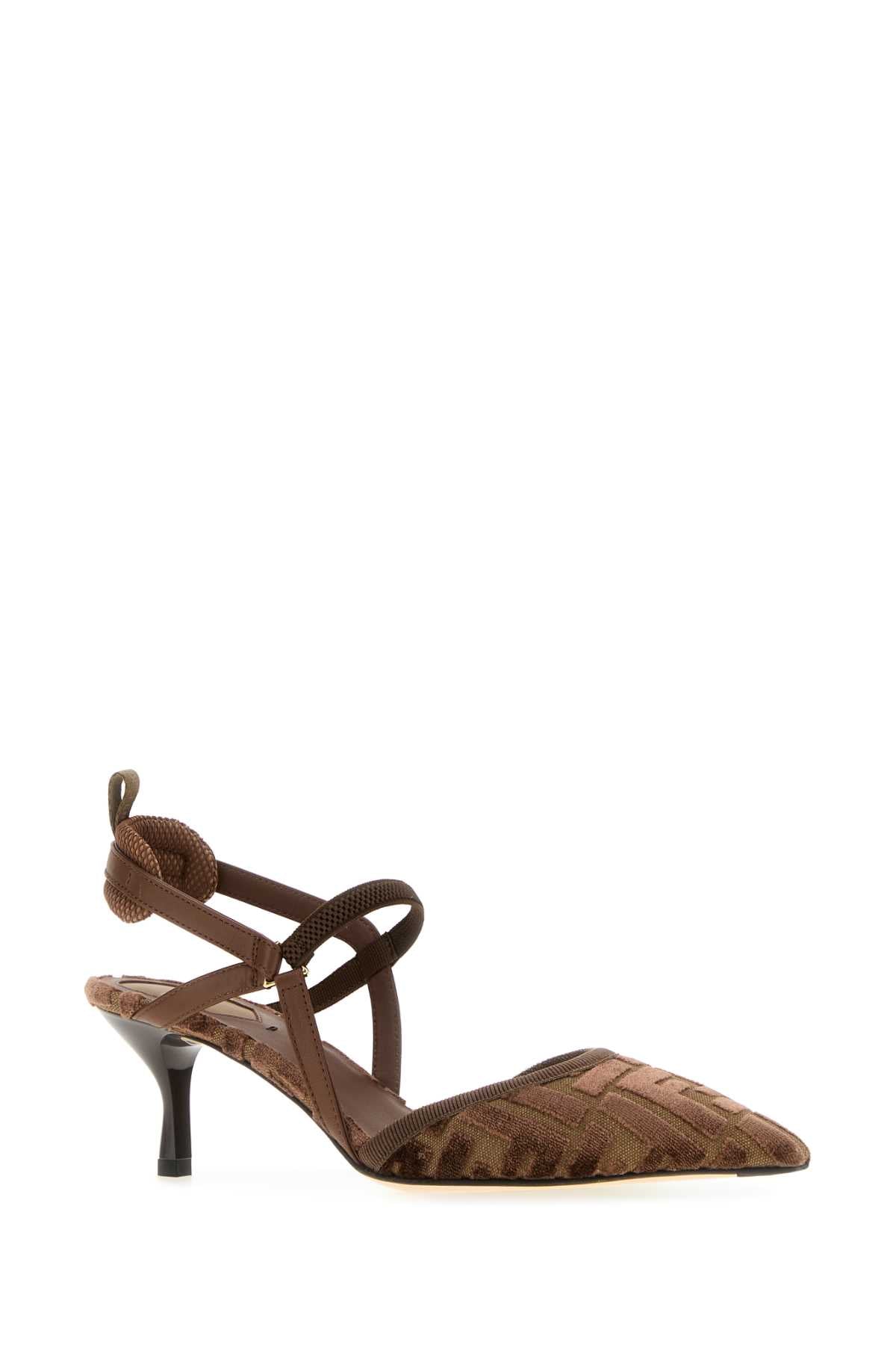 FENDI KITTEN TESS.FF VELLUT+VIT+ELAS For Women Exterior: 100% Viscose 100% Cotton 100% Polyester Interior: 100% Lamb Sole: Leather