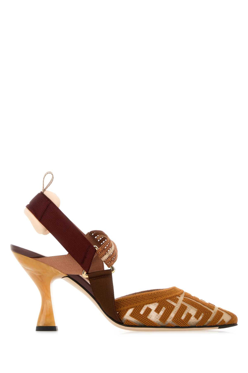 FENDI COLIBRI RETE RIC.FF CORNELY For Women Exterior: 100% Nylon Interior: 100% Leather Sole: Leather and Rubber