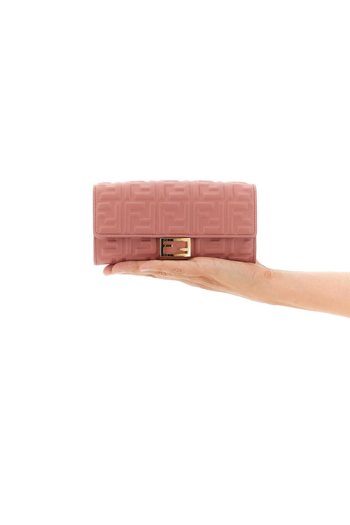 FENDI 'Continental Baguette' wallet on chain For Women 100% lamb leather (Ovis Aries)