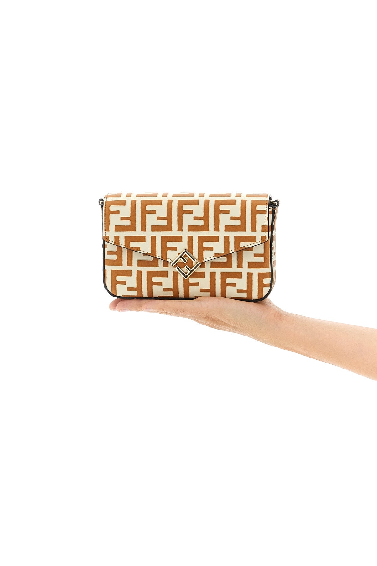 FENDI 'FF Diamonds' wallet on chain For Women 100% calfskin leather (Bos Taurus)