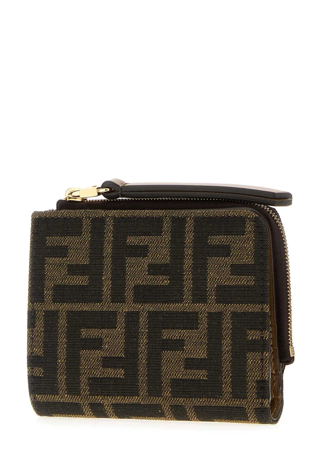 FENDI SMALL WALLET SL ZUCCA JACQU For Women Exterior: 100% Fabric Finishing: Platinum