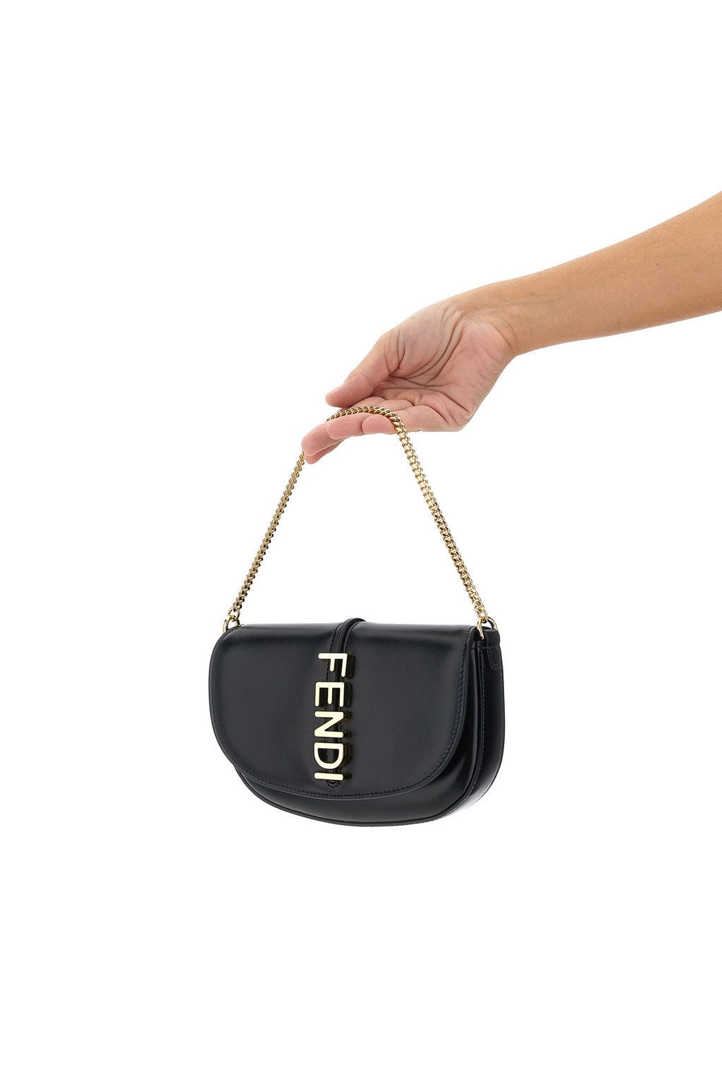 FENDI 'Fendigraphy' Wallet on Chain For Women 100% calfskin leather (Bos Taurus)