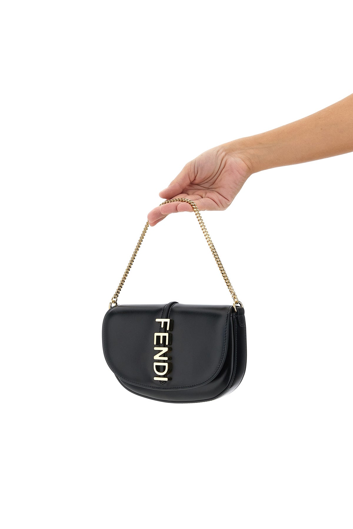 FENDI 'Fendigraphy' Wallet on Chain For Women 100% calfskin leather (Bos Taurus)