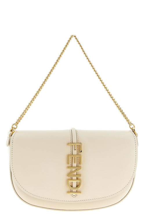 FENDI 'Fendigraphy' Wallet on Chain For Women 100% calfskin leather (Bos Taurus)