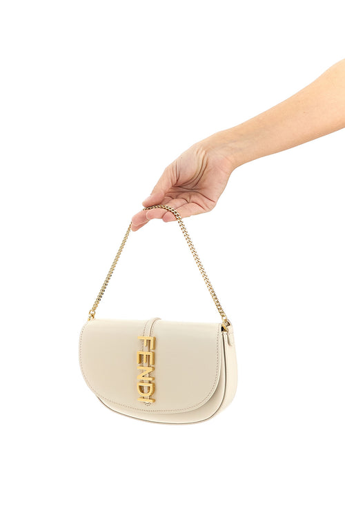 FENDI 'Fendigraphy' Wallet on Chain For Women 100% calfskin leather (Bos Taurus)