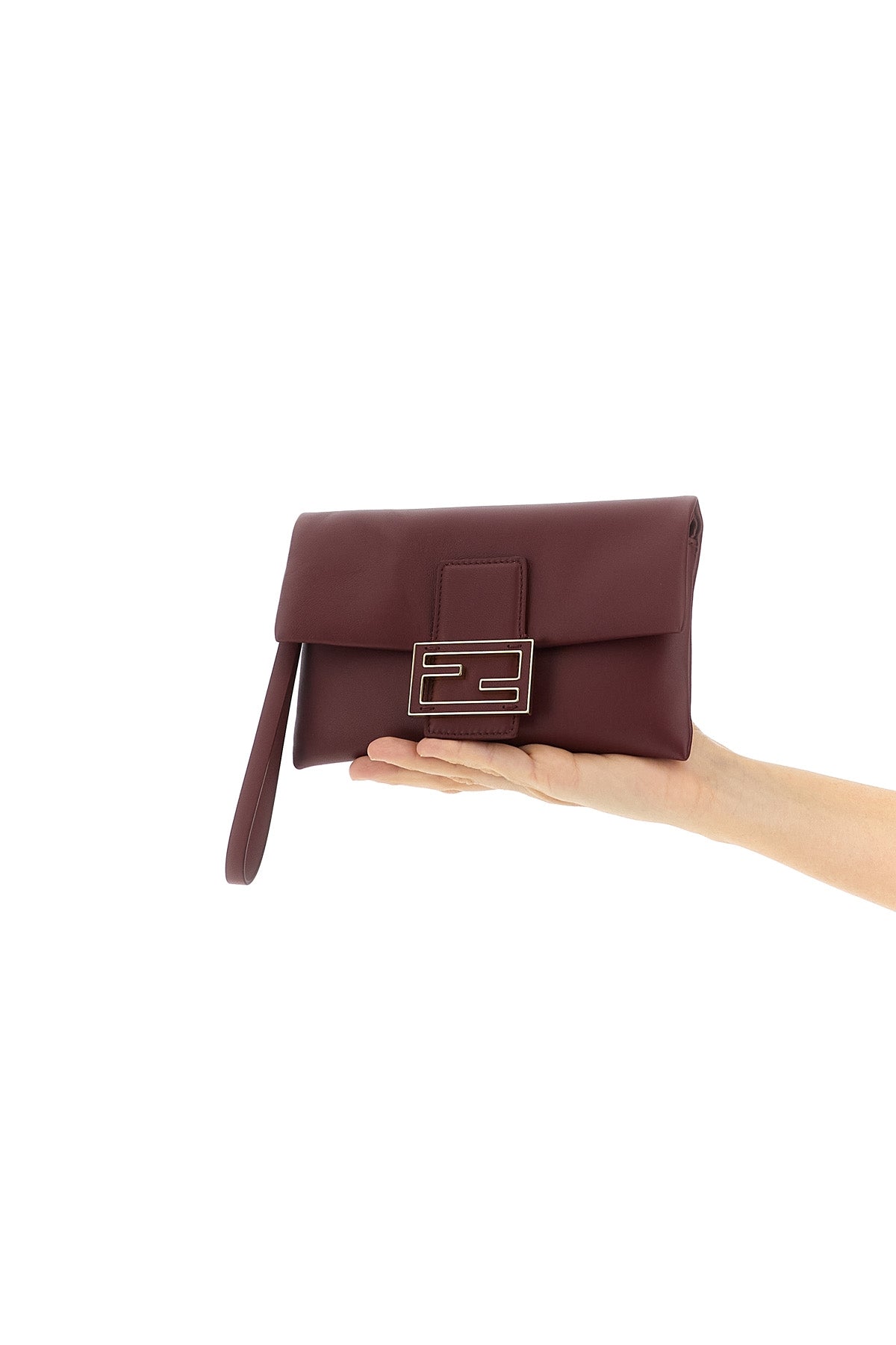 FENDI 'Mamma Baguette' pouch For Women 100% lamb leather (Ovis Aries)