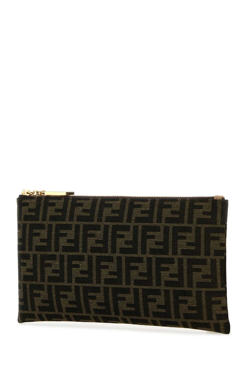 FENDI MEDIUM FLAT POU TESS.JACQUARD For Women Exterior: 100% Fabric Lining: 100% Fabric Finishing: Golden metal