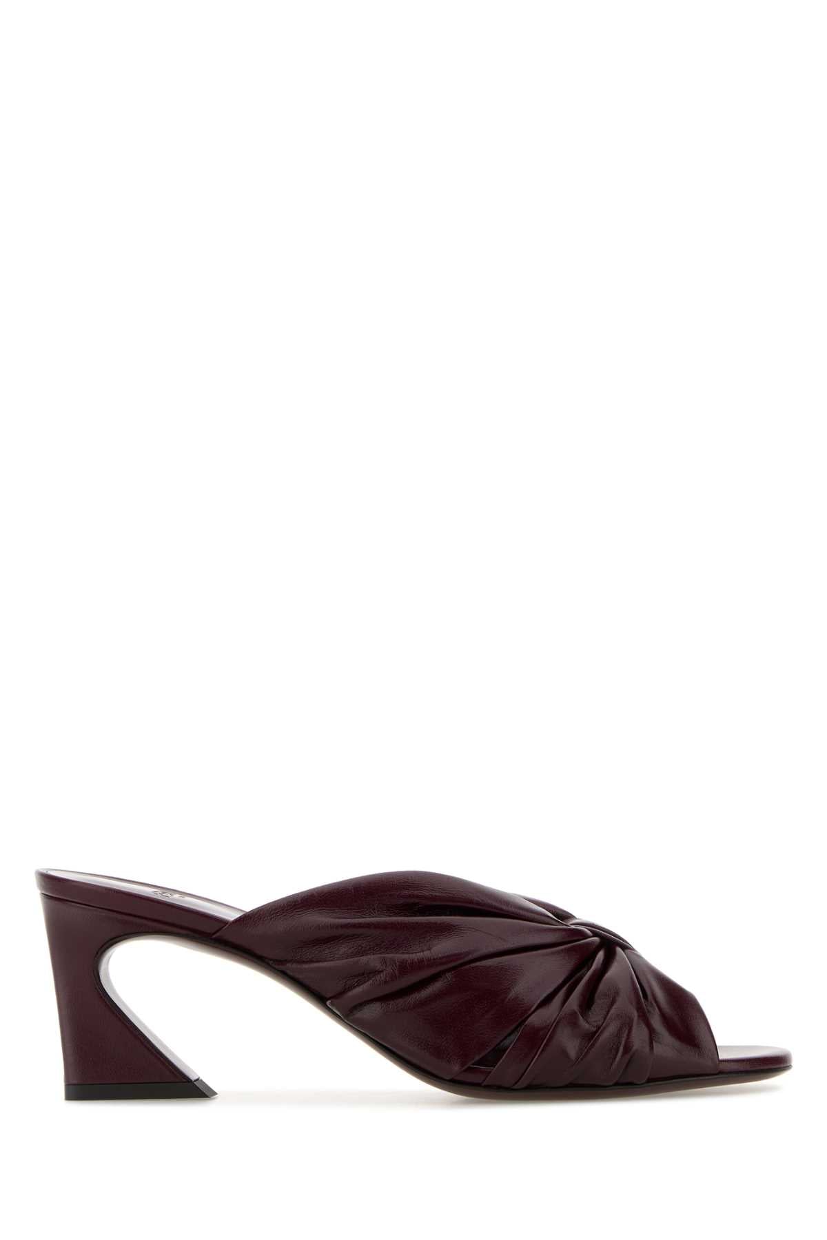 FENDI SLIDE NAPPA LUCIDA For Women Exterior: 100% Lamb Interior: 100% Calf Sole: Leather