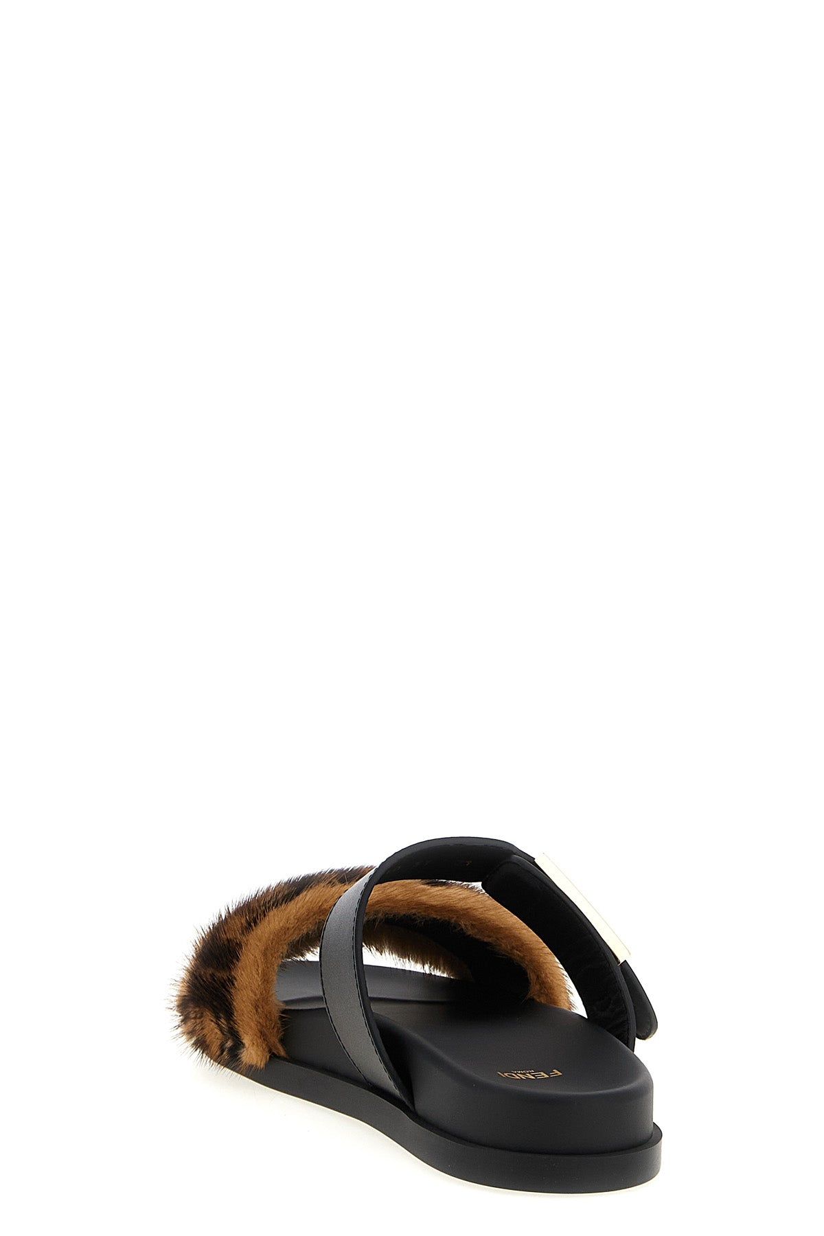 FENDI 'Fendi Feel' slides For Women 65% polyester, 35% cotton
