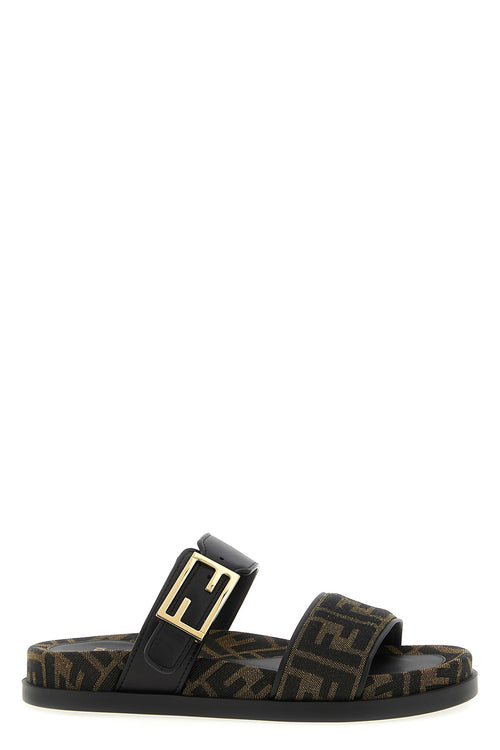 FENDI 'Fendi Feel' slides For Women 100% calfskin leather (Bos Taurus)