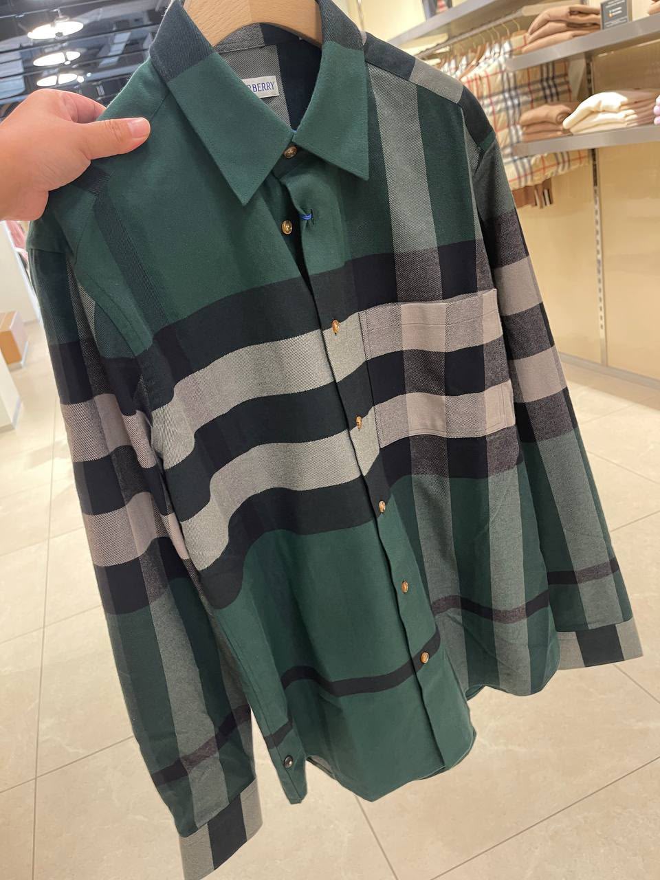 Check Cotton Flannel Shirt
