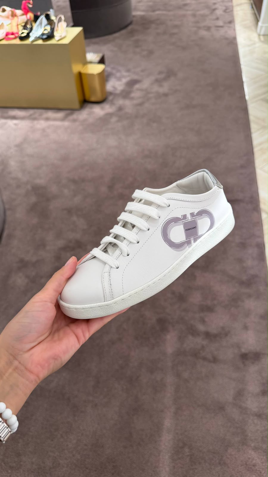 Ferragamo Gancini Low-Top Sneaker