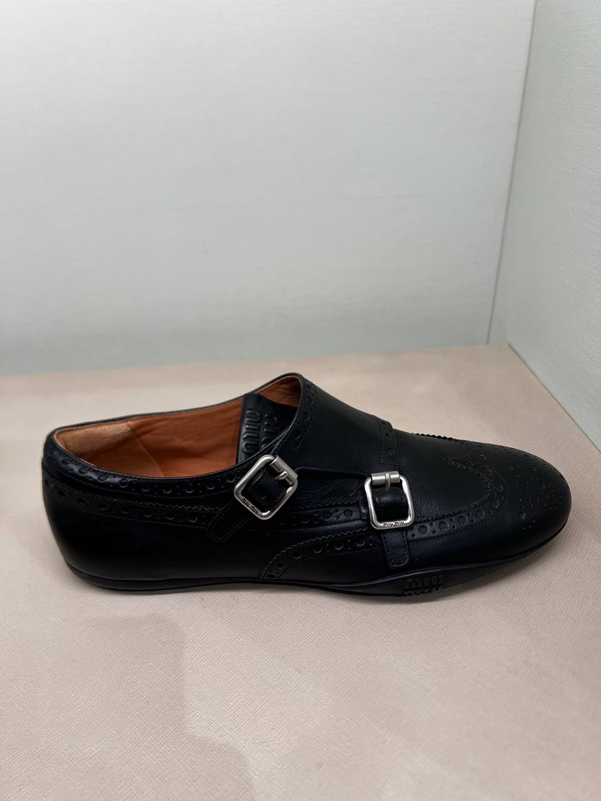 Leather Brogue Lace-up Shoes