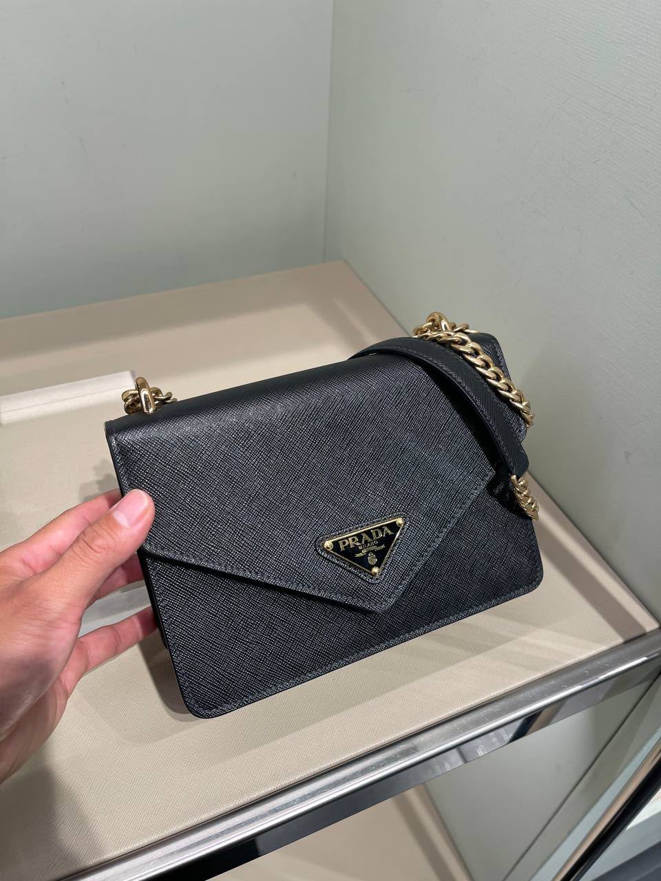 Saffiano Leather Shoulder Bag