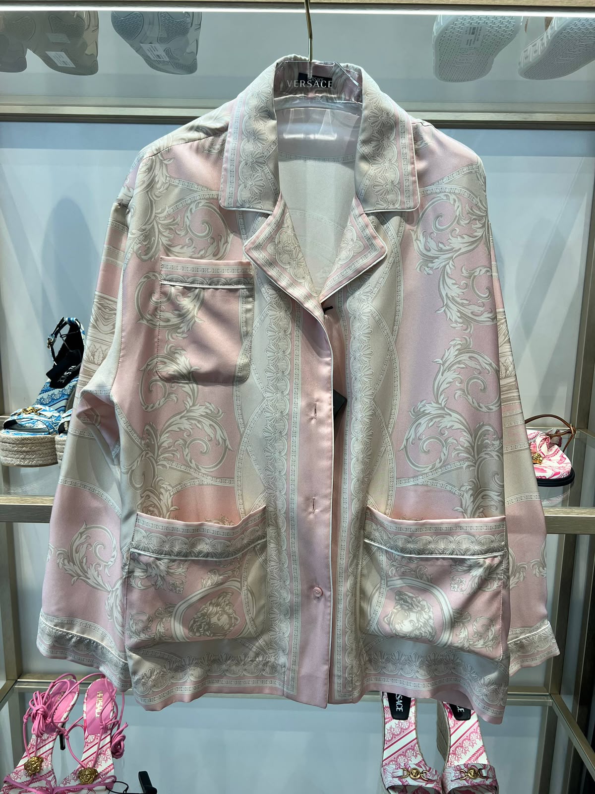 Barocco Silk Pajama Shirt