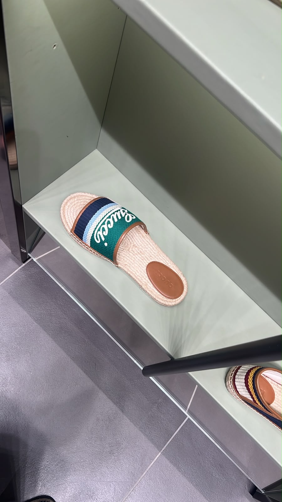 Logo Espadrille Slide