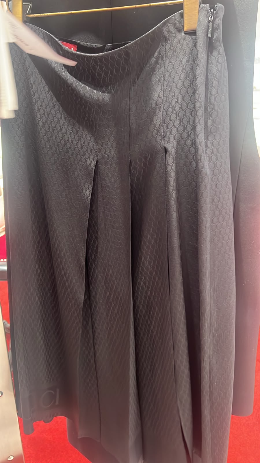 GG Monogram Pleated Midi Skirt