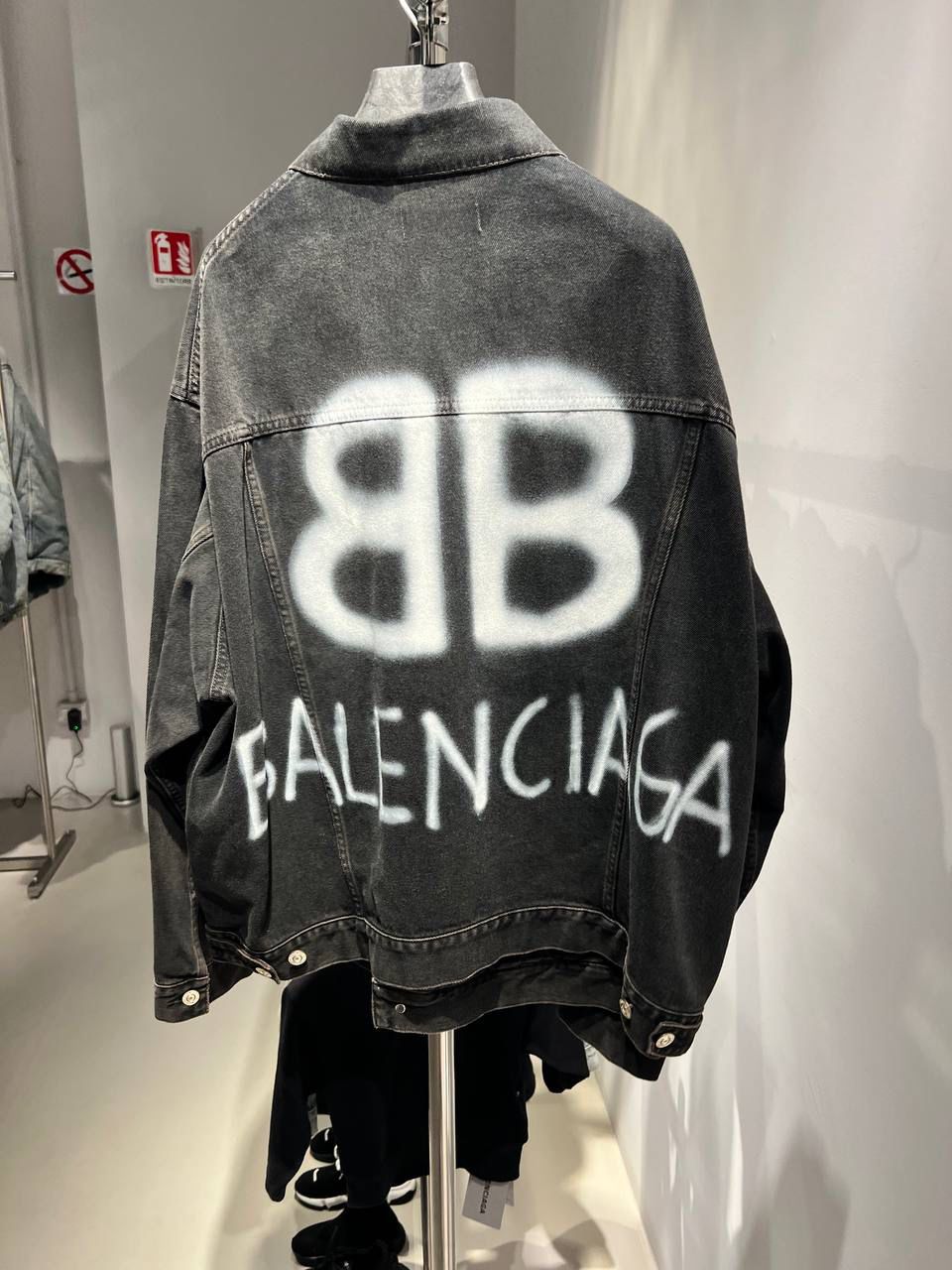 Spray Logo Denim Jacket