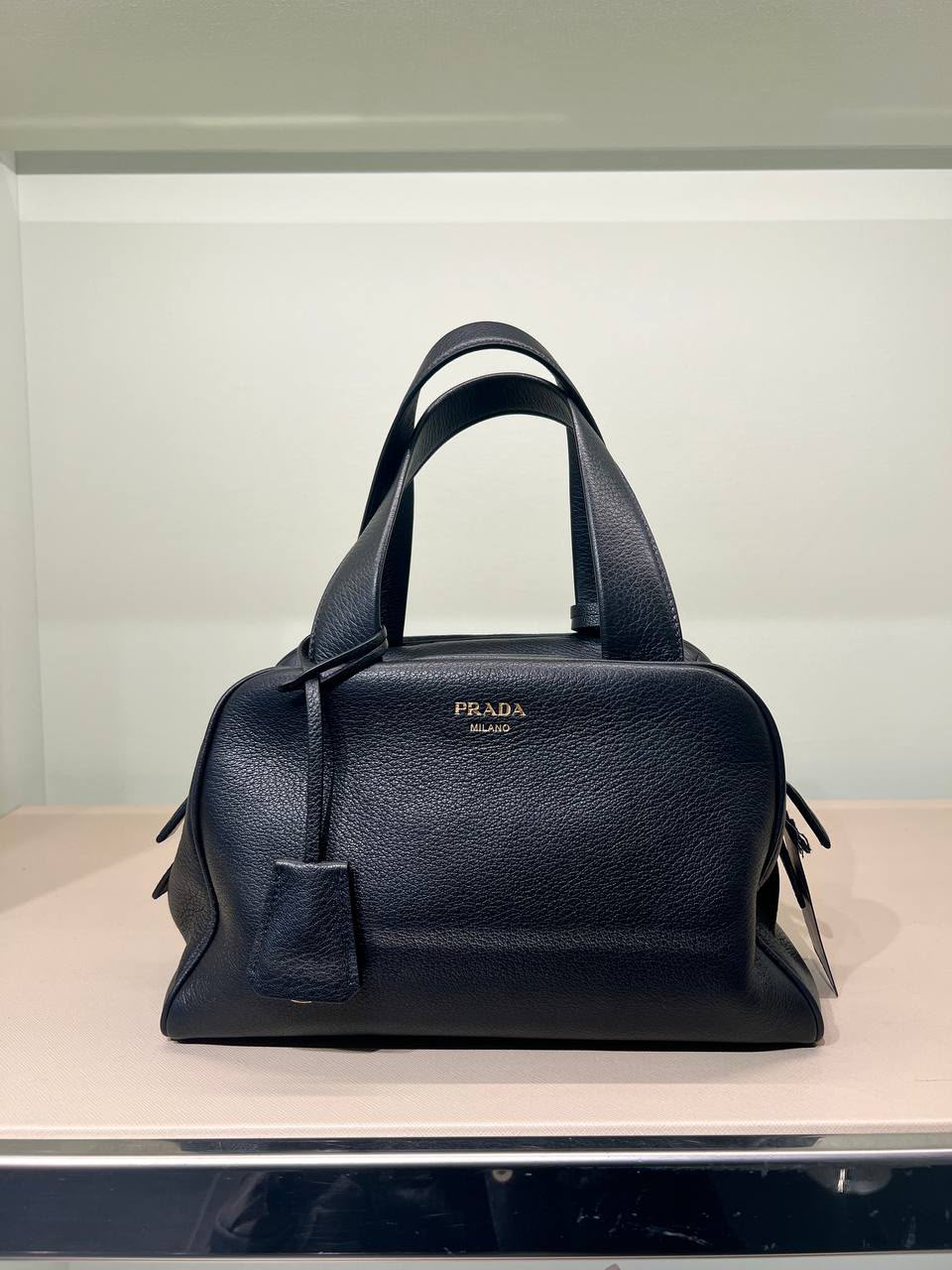 Soft Leather Bowling Bag