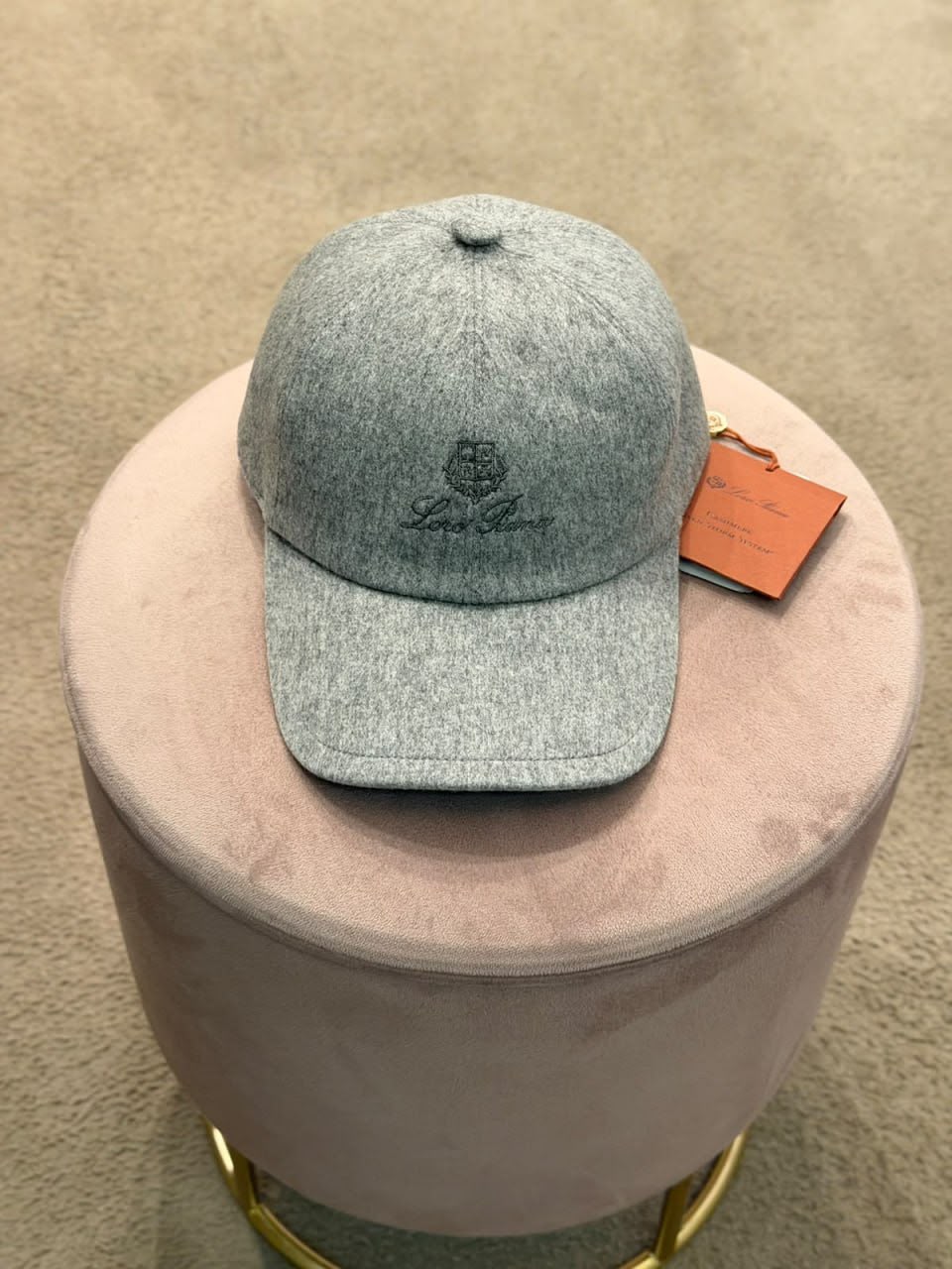 Cashmere Baseball Cap with Storm System