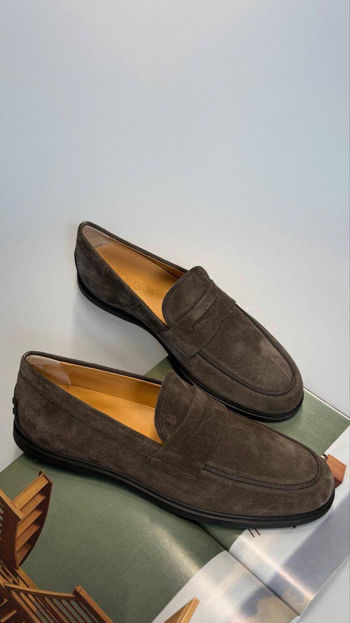 Suede Penny Loafers