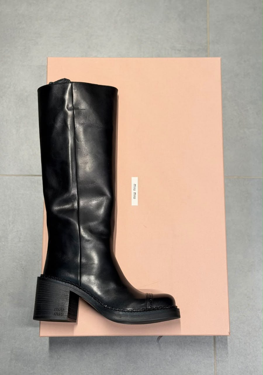 Leather boots