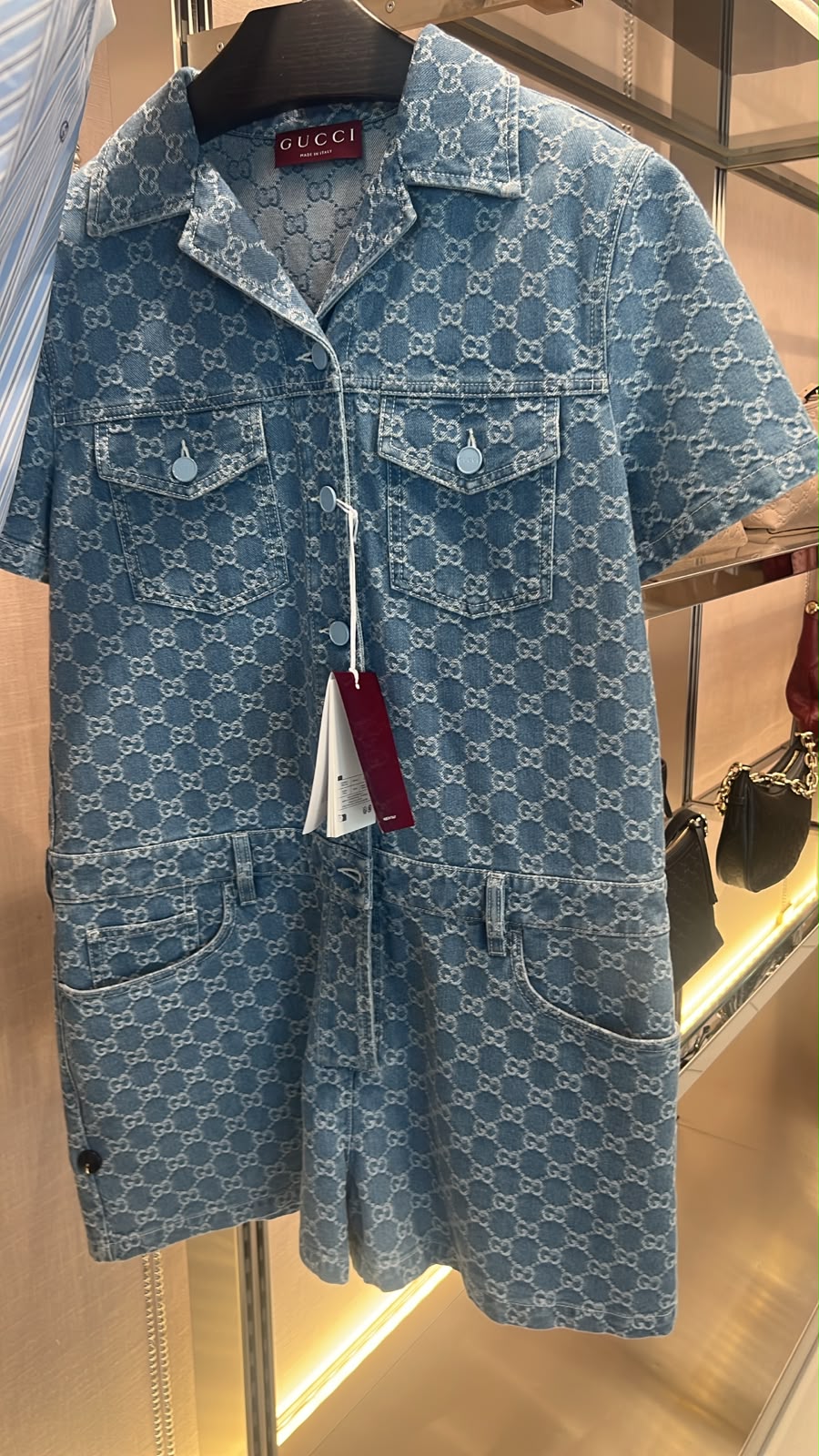 GG Denim Playsuit
