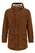 Suede parka