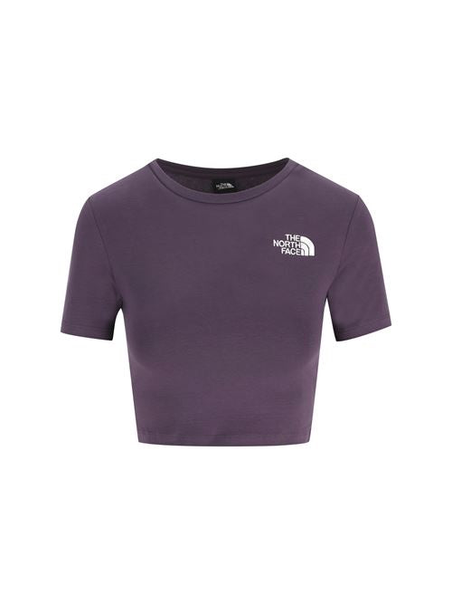 T-Shirt cropped realizzata in cotone