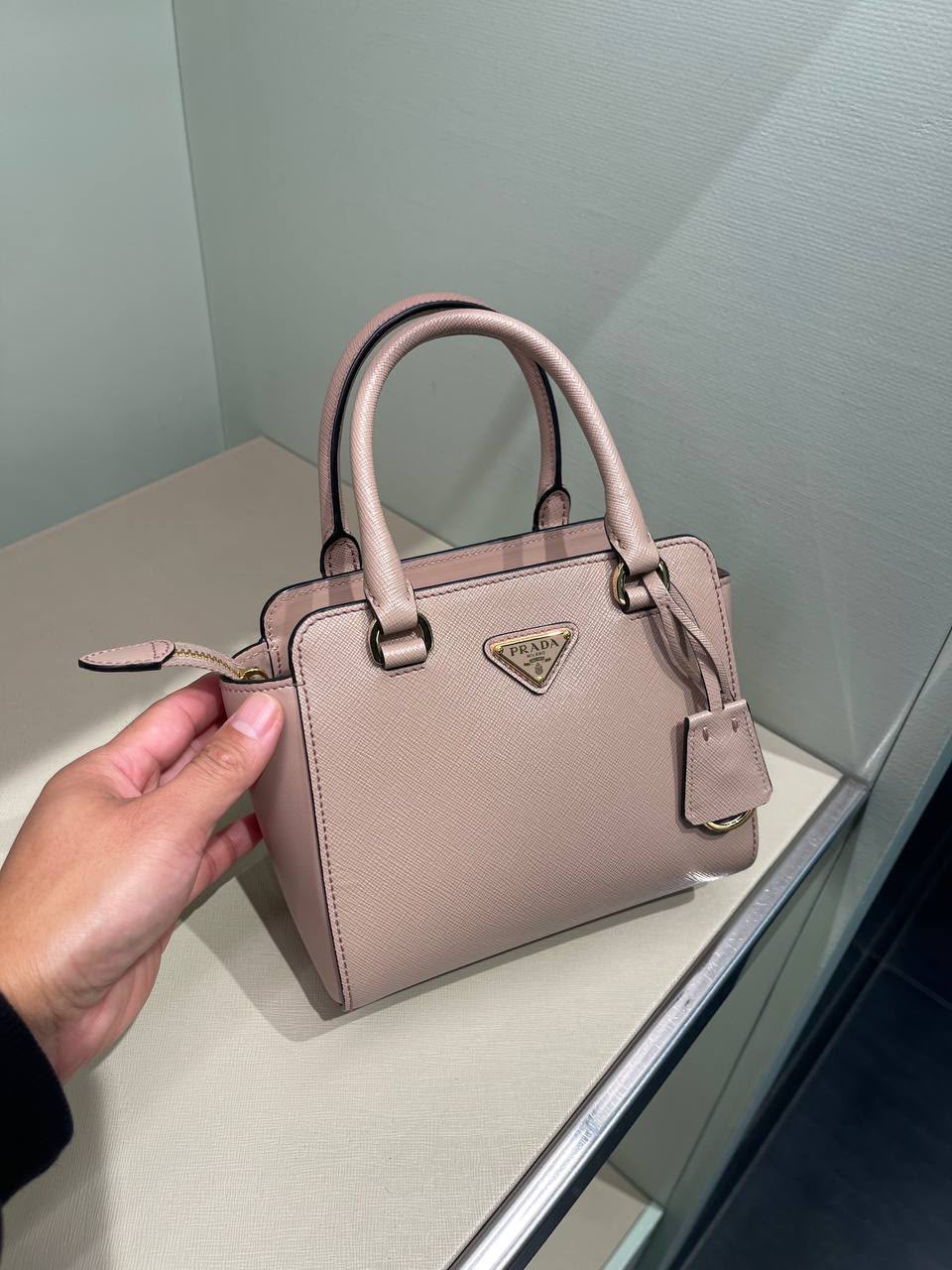 Saffiano Leather Mini Bag