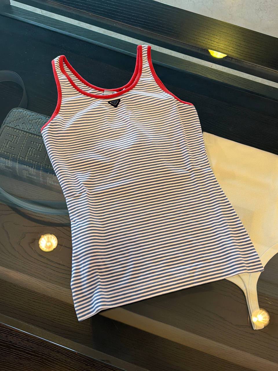 Striped Jersey Tank Top