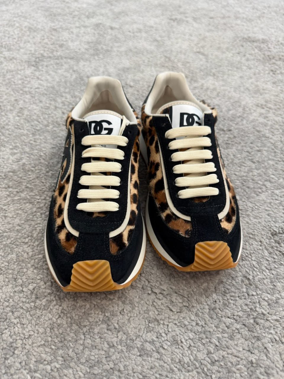 Daymaster sneakers in leopard-print calfskin