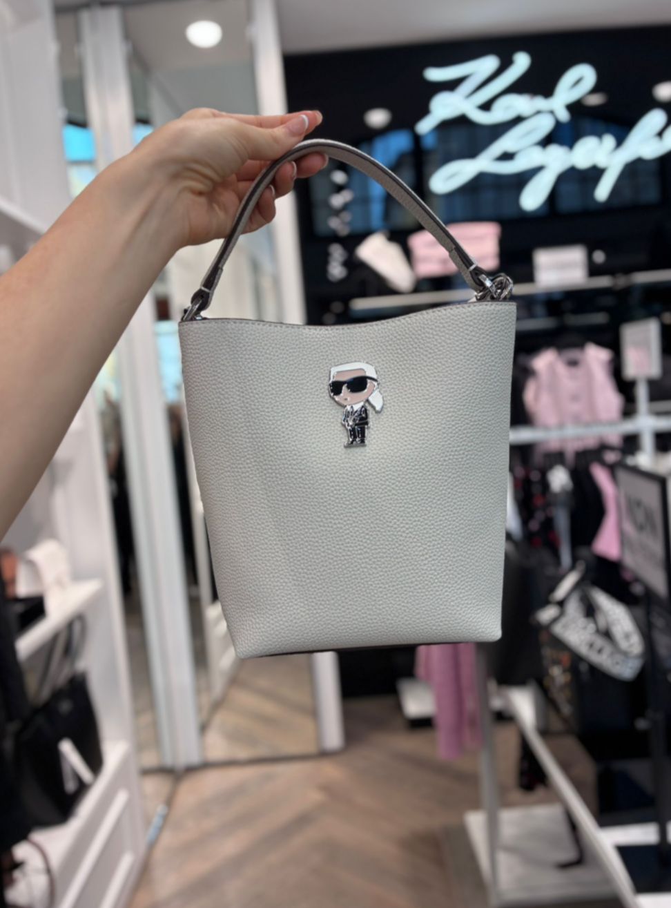 Karl Lagerfeld K/Ikonik Bucket Bag