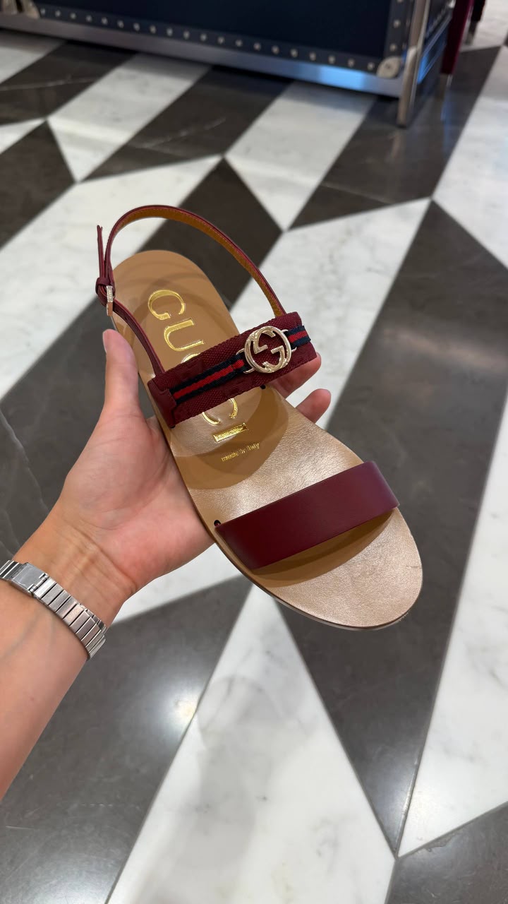 Ophidia GG Slingback Sandal