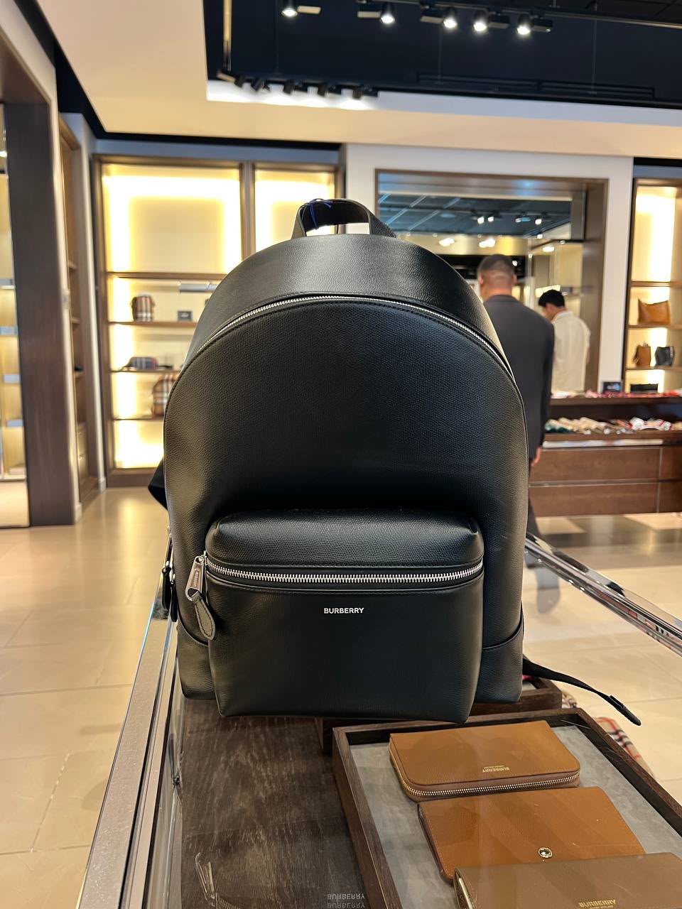 Grainy Leather Backpack