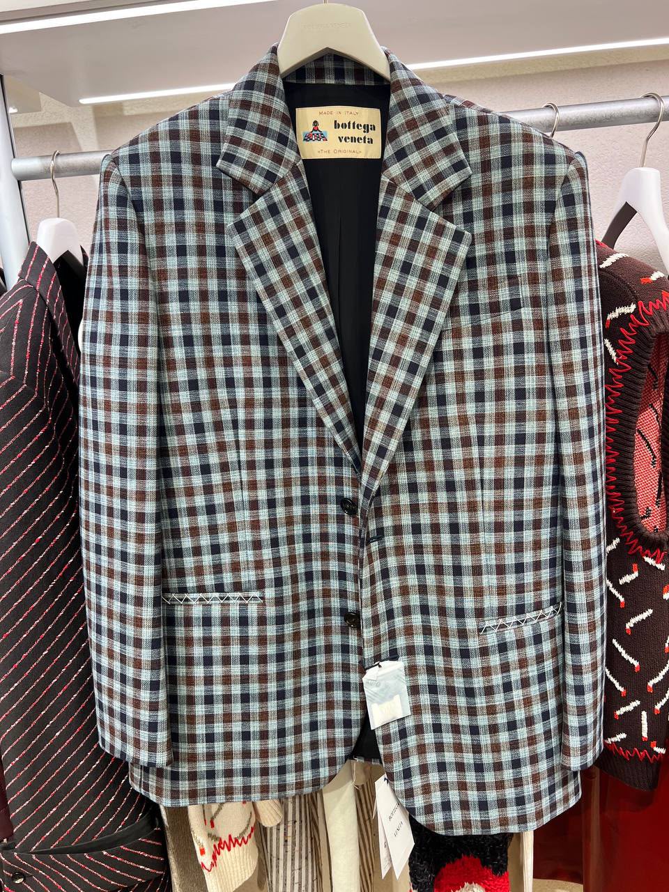 Checked Wool Blazer