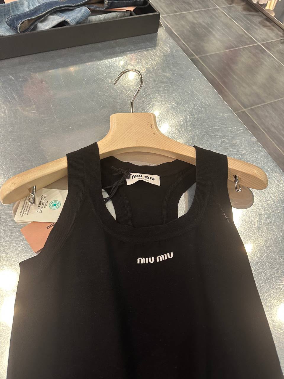 Ribbed knit tank top