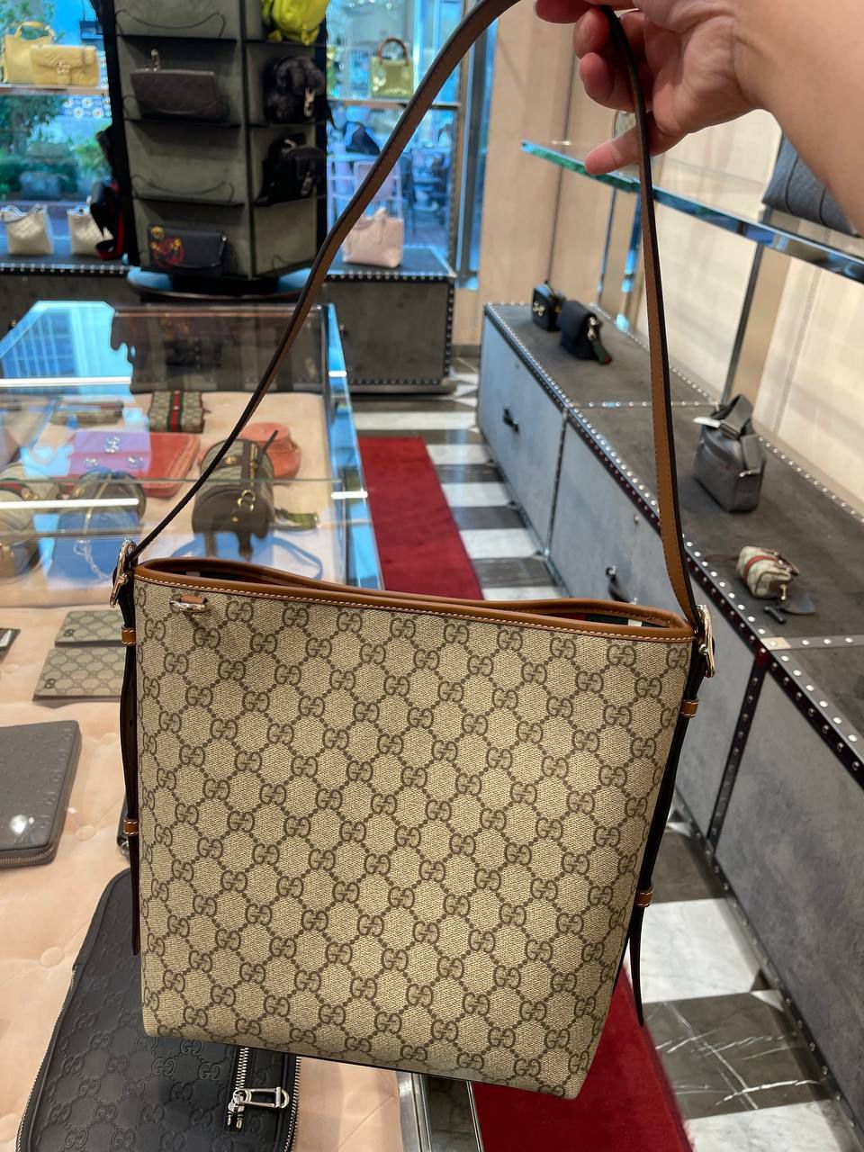 Ophidia GG Small Bucket Bag