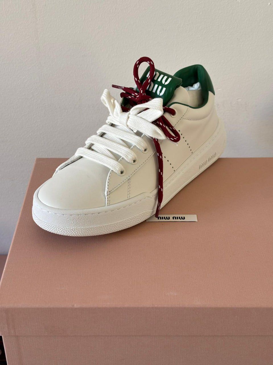 Miu Miu Leather Sneakers
