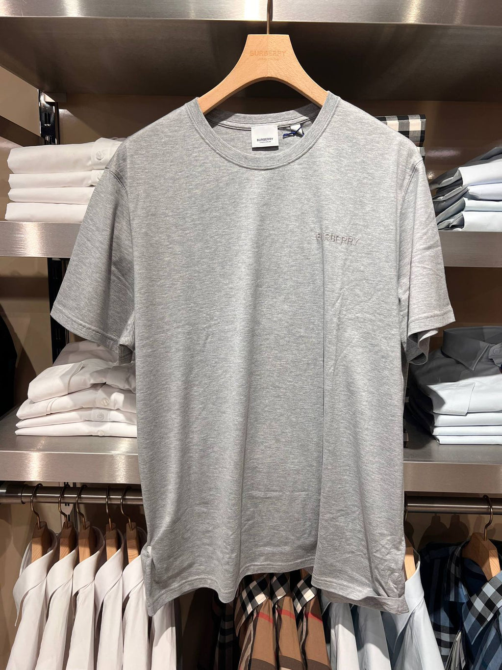 Embroidered Logo Cotton T-shirt