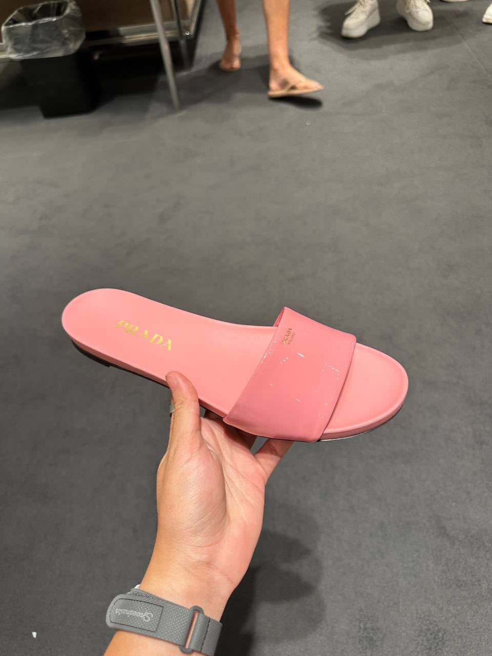 Patent Leather Slides