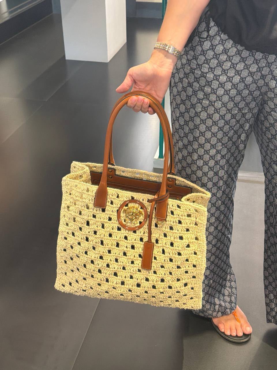 Crochet Medusa Tote Bag