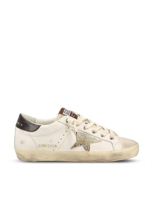 Super-Star Sneakers with Gold Glitter Star