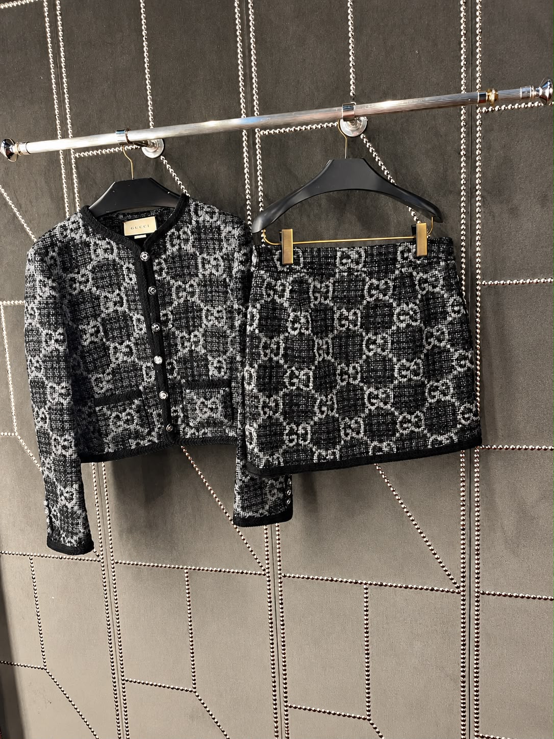 GG Tweed Jacket and Skirt Set