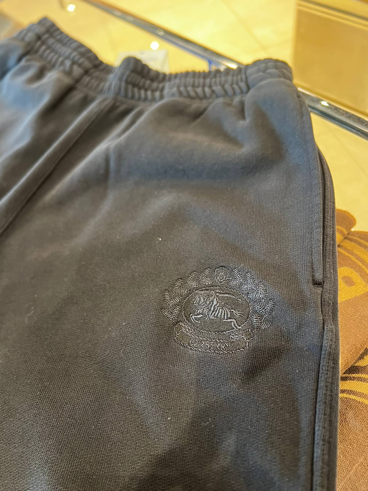 Monogram Motif Cotton Jogging Pants